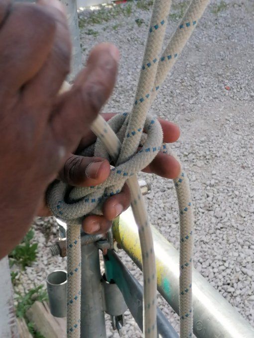 Travaux en hauteur option Port du harnais de sécurité Poste de travail équipé